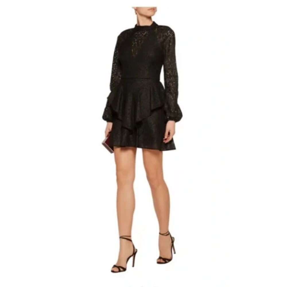 Rebecca Vallance Sistine Frill Mini Dress Size 4 New with Tags